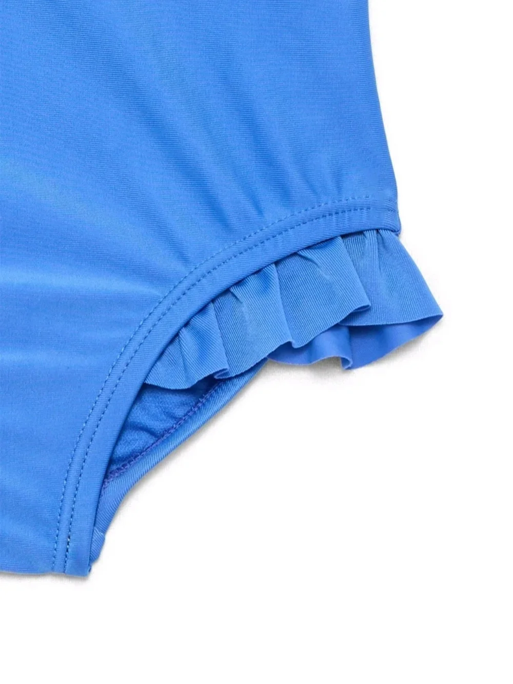 Rally Blue Ruffle One-Piece Swimsuit Bathing Suit NWT
